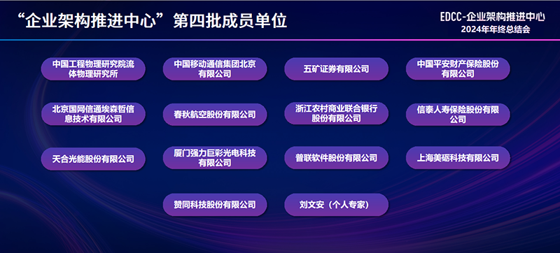 普联软件入选中国信通院“EDCC-企业架构推进中心”第四批成员单位，助力企业重塑数智化基因