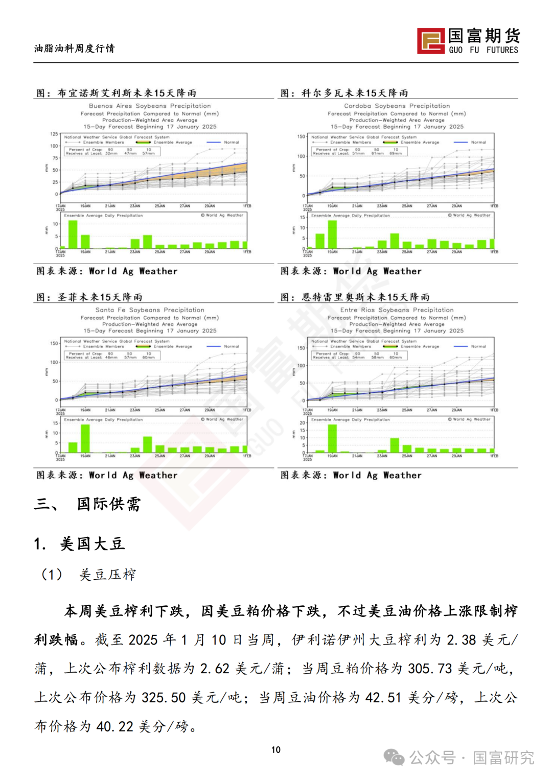 【国富豆系研究周报】特朗普上任在即 市场谨慎交投